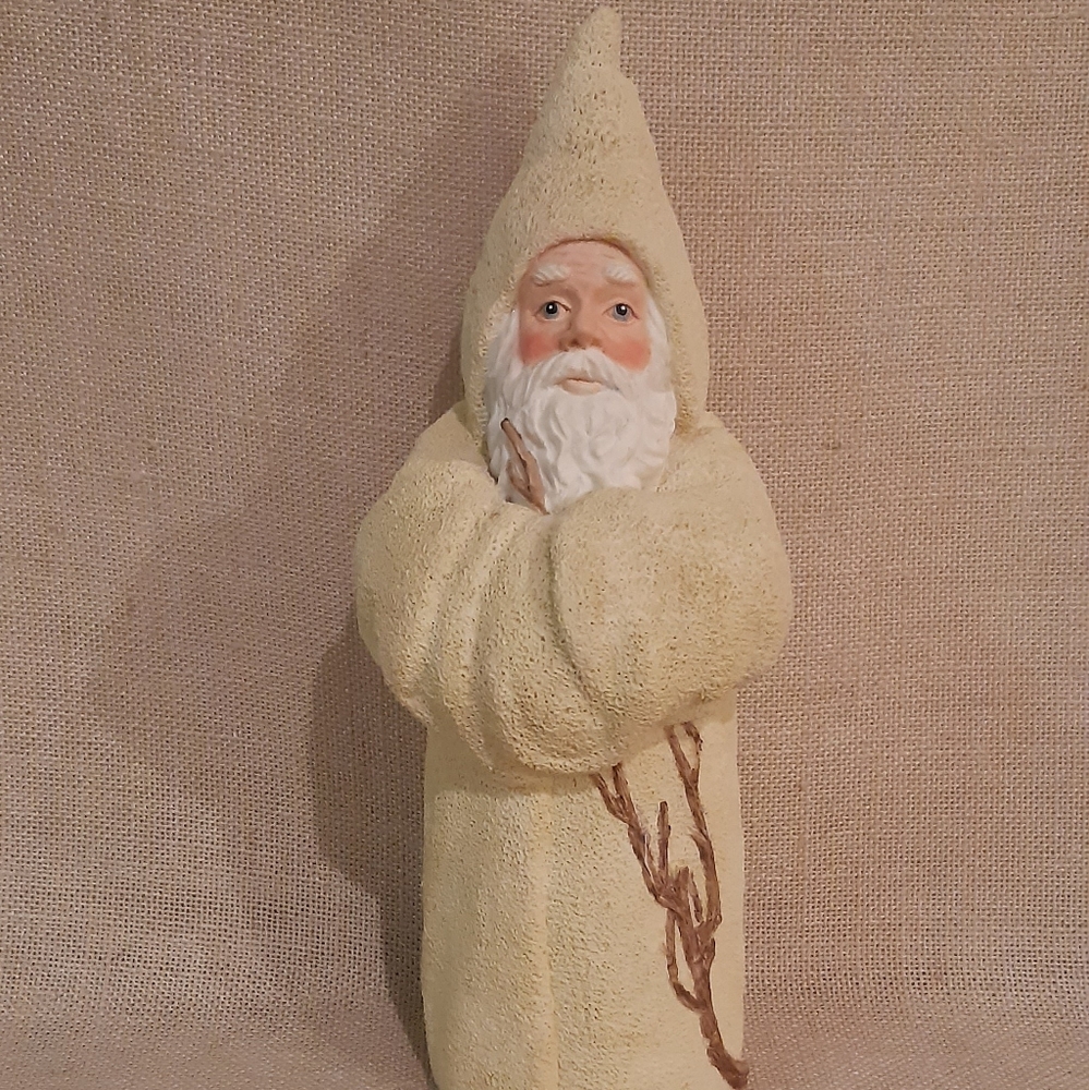 Vintage Christmas Streets Santa